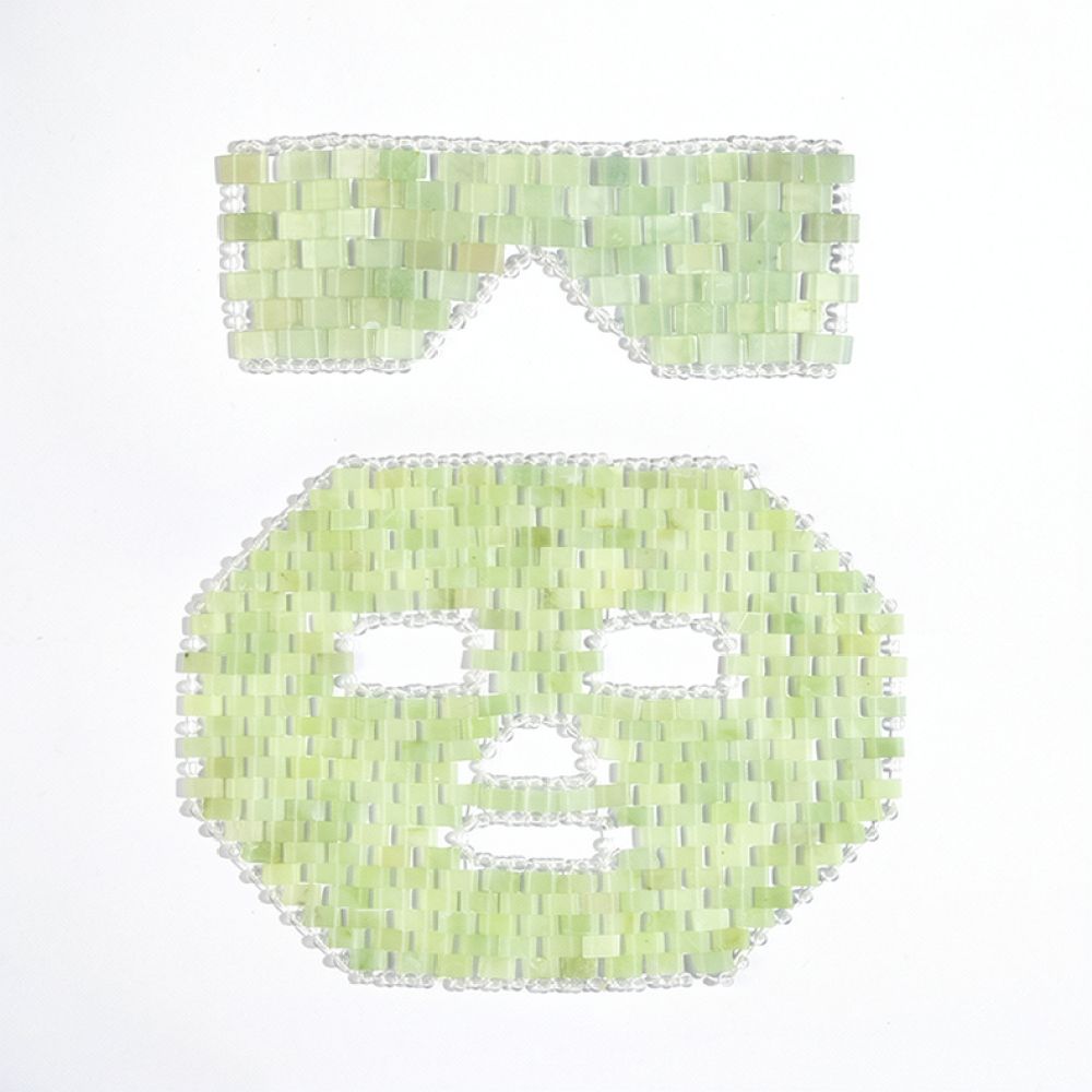Natural Stone Xiu Jade Eye Mas - đánh giá và giá Luxury Skincare Tools